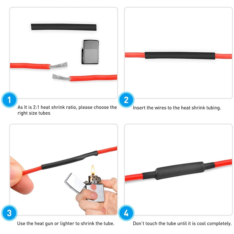 

428pcs Polyolefin PE Heat Shrink Tube set 328Pcs Heat Shrinkable Tube + 100PCS Solder Ring Combination Solder Ring Sleeve Kit