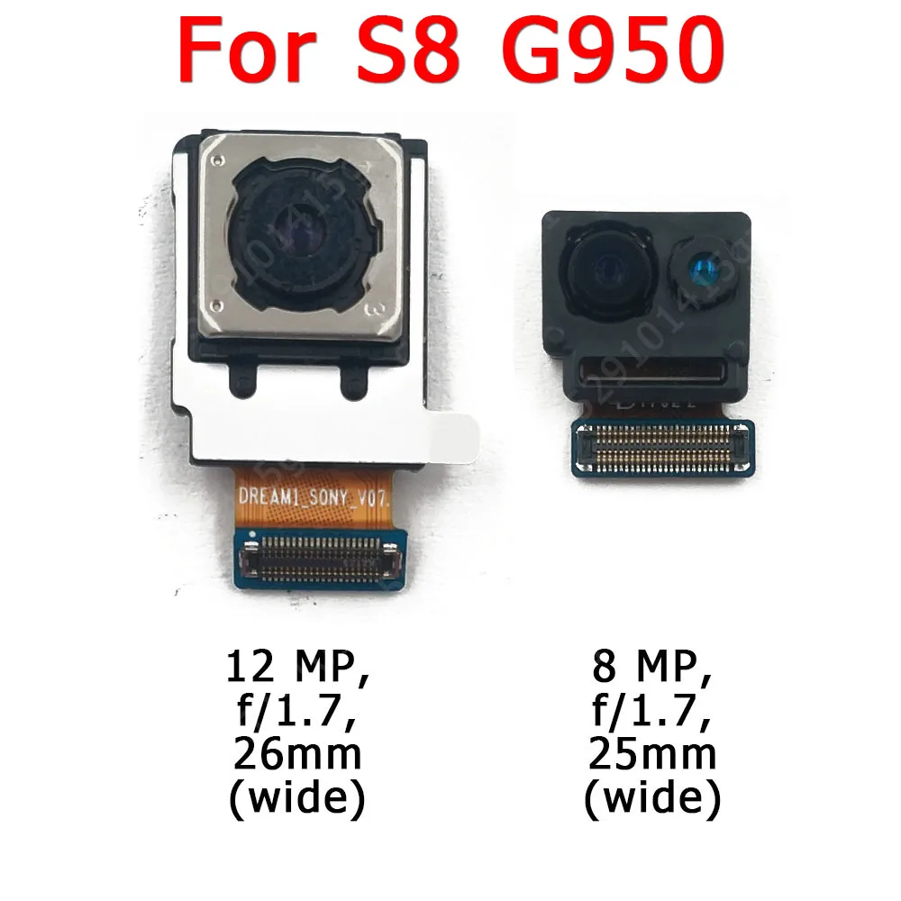 

Original Front and Rear Back Camera For Samsung Galaxy S8 G950 Main Facing Camera Module Flex Replacement Spare Parts