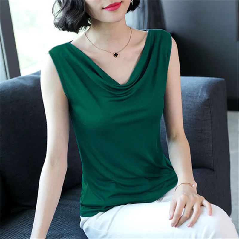 Silk Blouse Women Elegant Woman Stain Blouses Summer Solid Plus Size Tops Office Lady Shirt |
