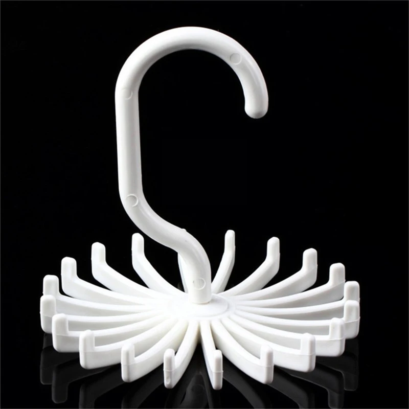 

Rotating Tie Rack 20 Hooks Hanging Tie Holder Adjustable Neck Ties Organizer Hanger for Necktie Belt Silk Scarf Closet Organizer
