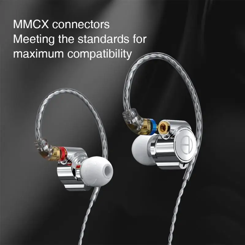

TRN TA1 In-ear Earphone Knowles 1BA+1DD Drive HiFi Headphone Metal Headset Earbud With MMCX Silver-plated Cable TRN VX BA8 V90S
