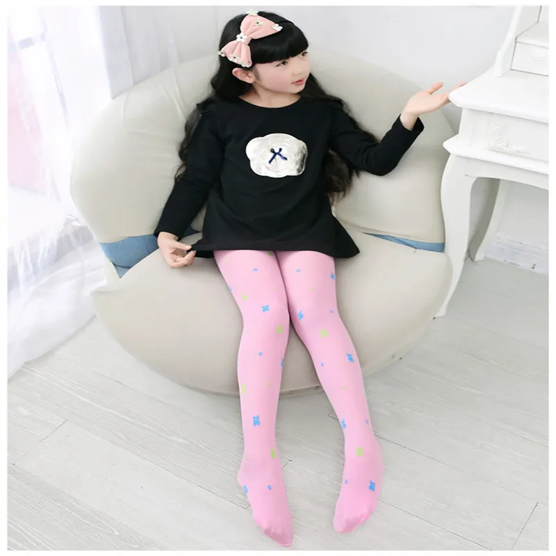Pantis de terciopelo para ni&ntilde;os y ni&ntilde;as, mallas de oso, medias jacquard blancas, calcetines para danza seda fina-4