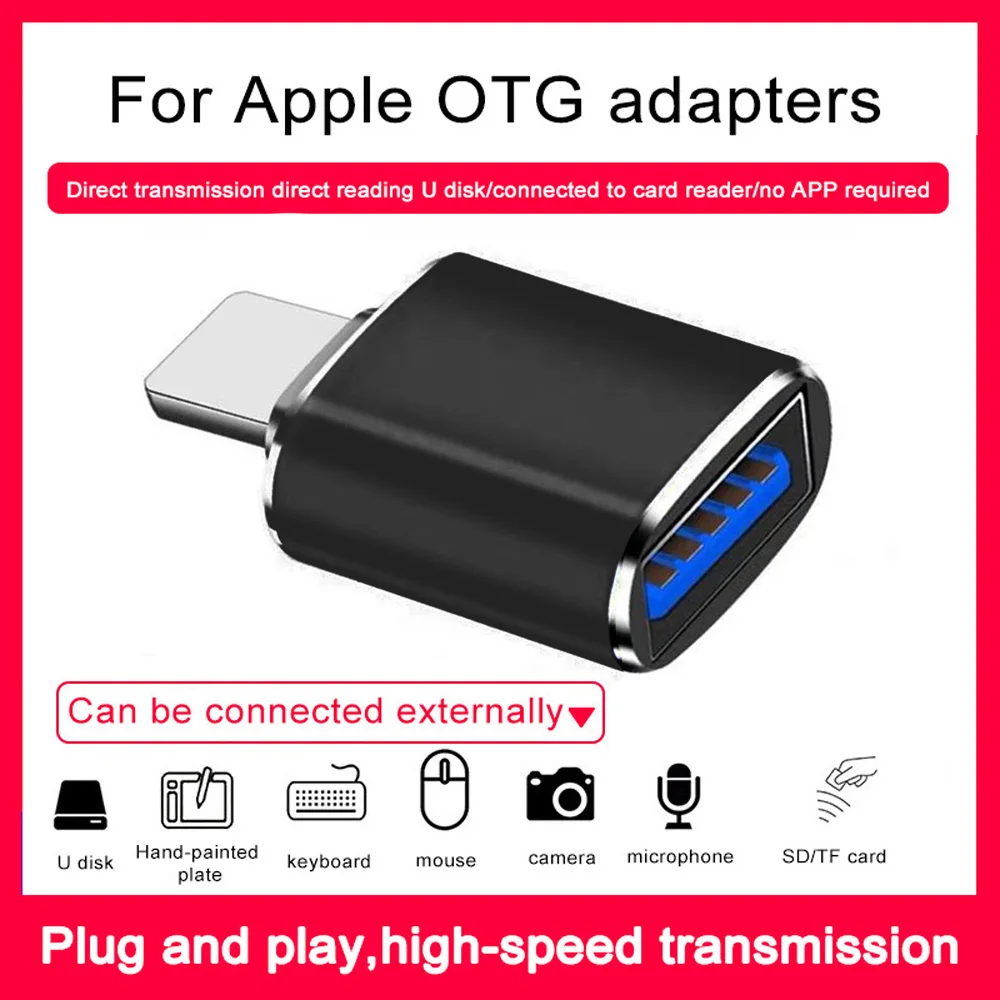 

OTG Adapter USB 3.0 Connector Data Cable Portable OTG Converter for Apple U Disk Adapter Mouse Keyboard Converter