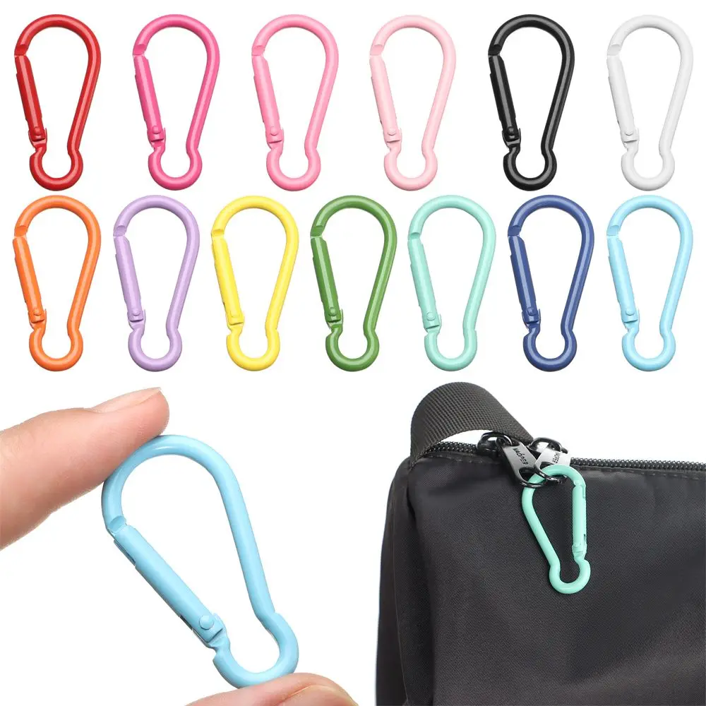 

5Pcs Aluminum Alloy Carabiner Spring Snap Clip Water Bottle Holder Hook Keychain Outdoor Climbing Camping Hiking Quickdraws Tool