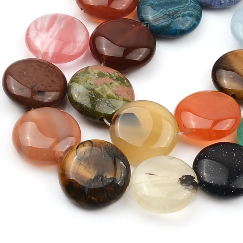 

16 мм Jaspers, розовые, синие полосы, смешанные сплющенные каменные бусины россыпью бриллианты браслет серьги подвеска подарки