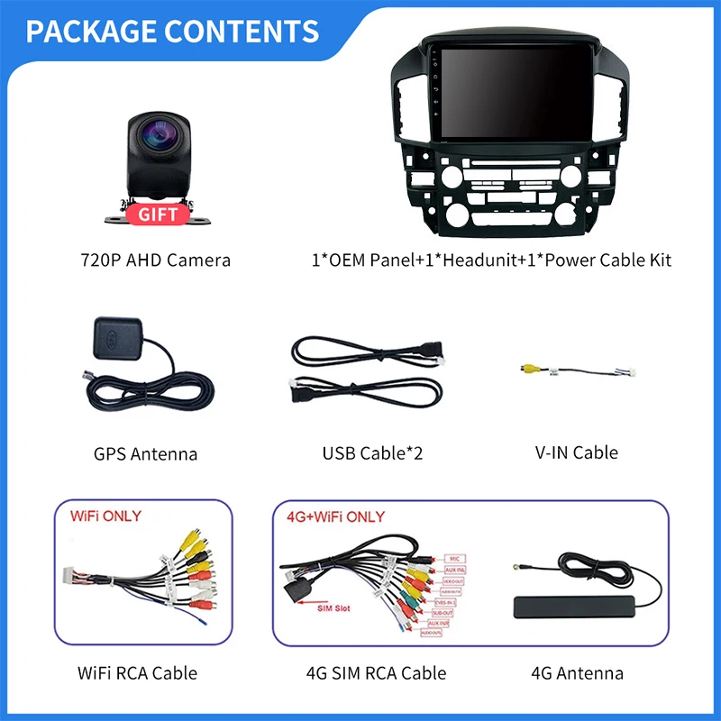 

EKIY QLED 1280*720P Android Car Radio Stereo Receiver For Lexus RX300 For Toyota Harrier 1998 Navigation GPS Multimedia Player