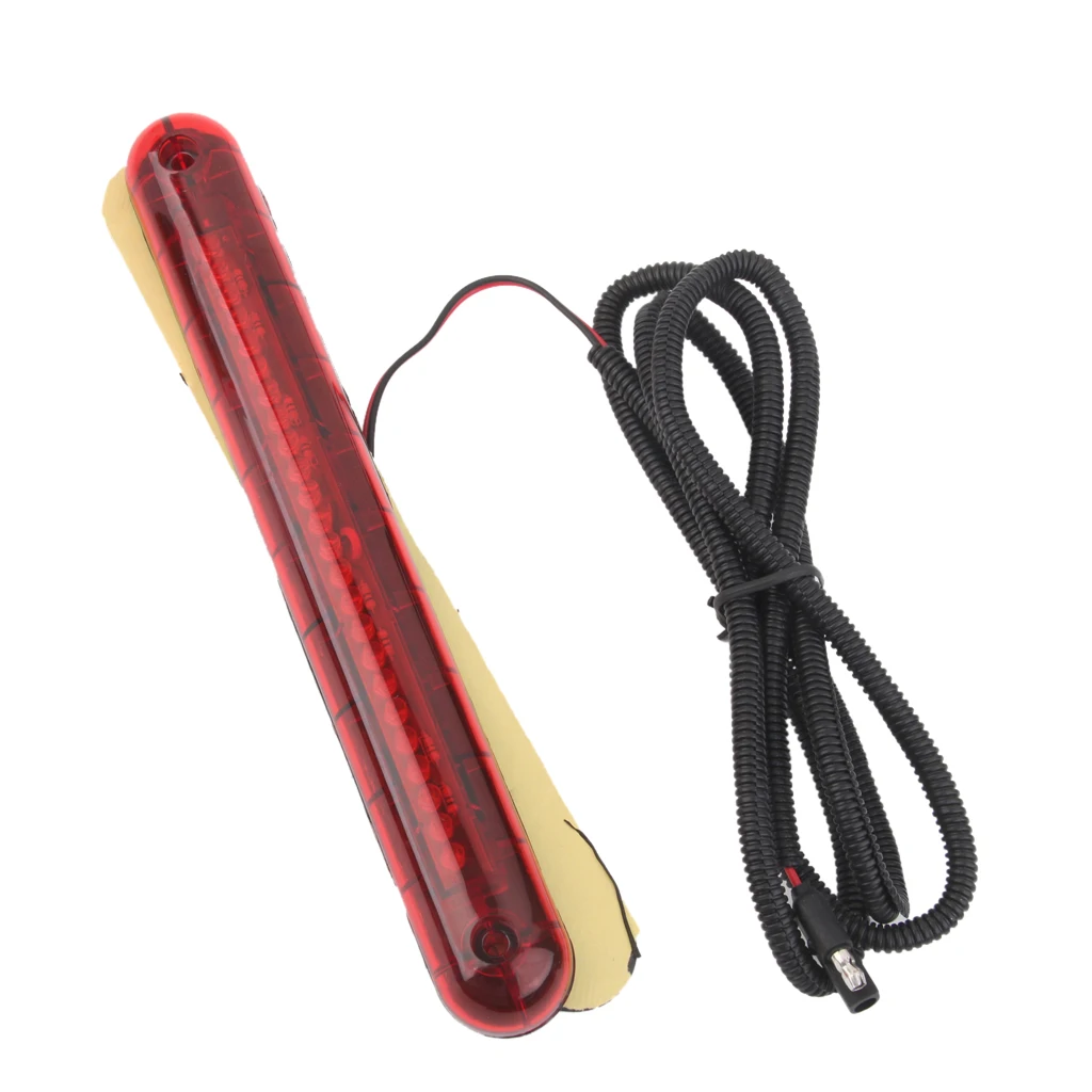 Красный 24 светодиодный 12 В автомобильный с высоким креплением третий стоп задний