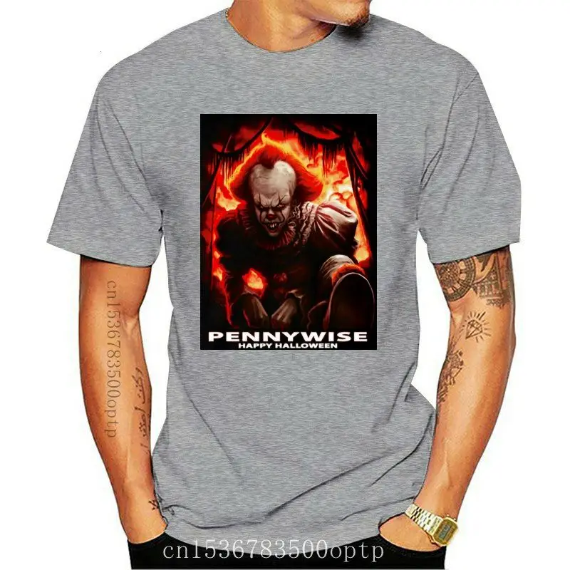 

Дизайнерская футболка Pennywise, страшная женская футболка на Хэллоуин с коротким рукавом