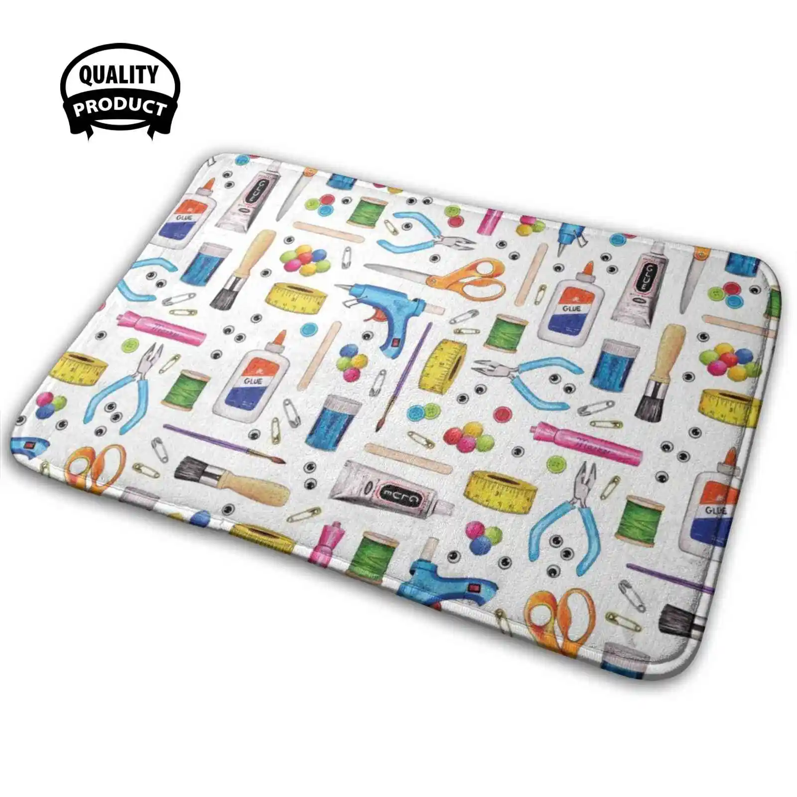 Милые принадлежности Мягкий Нескользящий 3D коврик с рисунком подушка для ковра Y