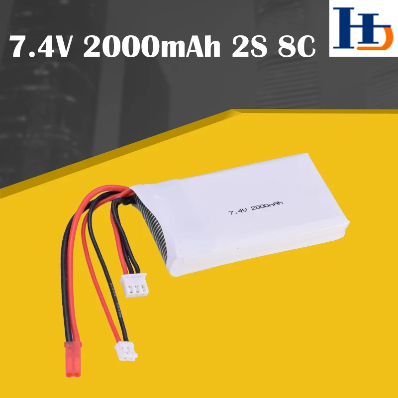 7 4 в 2000 мАч 2S 8C передатчик Lipo аккумулятор Перезаряжаемый для FrSky Taranis QX7 пульт