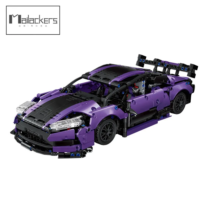 

Mailackers фиолетовая гоночная модель строительные блоки Рождественский подарок техническая машина детские игрушки Конструктор игрушки для ма...