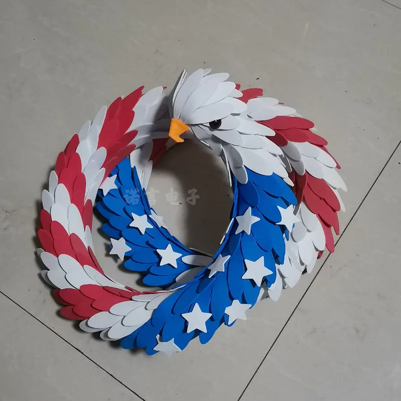 Американский венок независимости 10 дюймов американский флаг украшение для двери