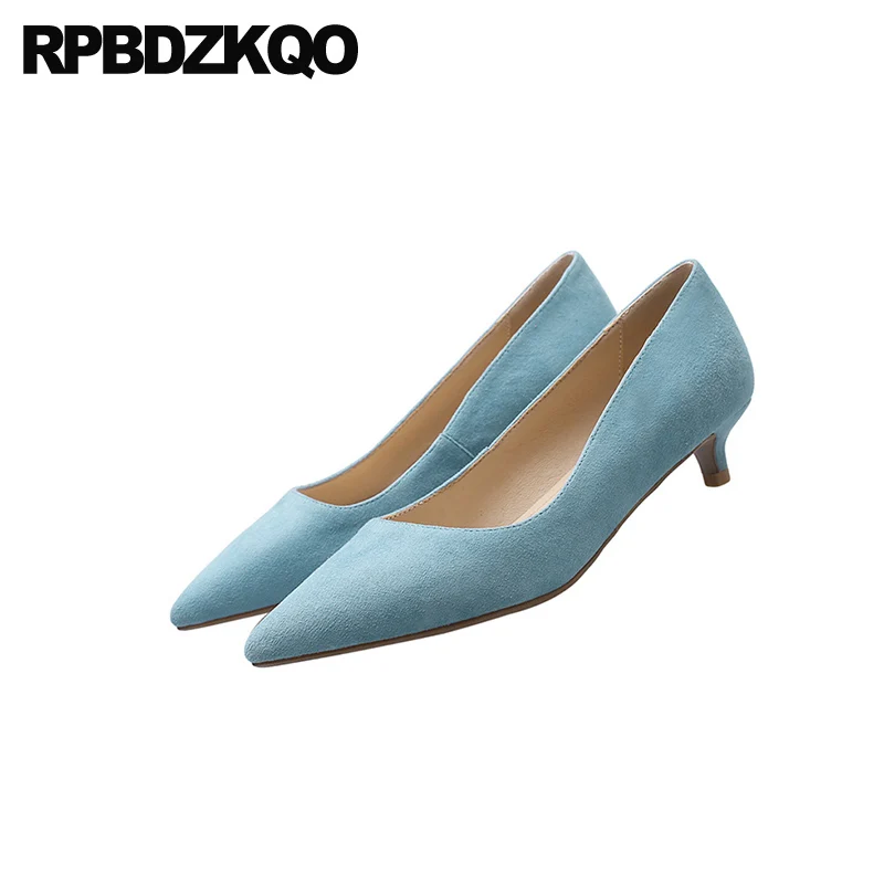 Женские модельные туфли на шпильке роскошные дизайнерские из натуральной замши