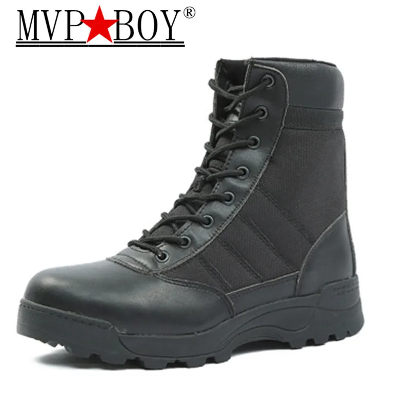 Военные кожаные боевые ботинки для мужчин пехотная тактическая обувь армейские