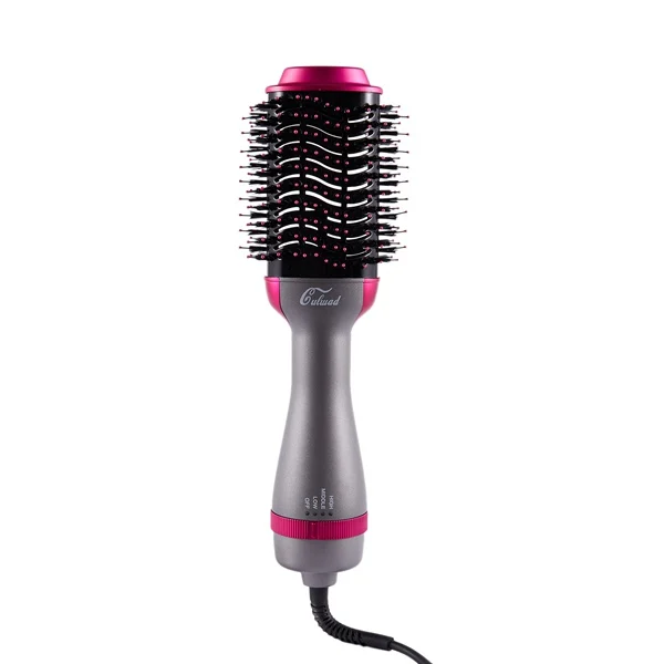 Rose Red Grey Горячая Распродажа-один шаг фен и объем, манками Салон Горячие воздушные лопасти щетка для укладки генератор отрицательных ионов выпрямитель для волос - Цвет: Rose Red Grey