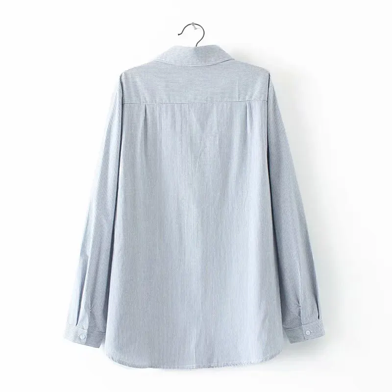 Блузка женская из хлопка и льна с длинным рукавом вышивкой|Блузки| |