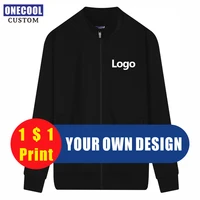 thick jacket custom logo print personal design company brand high quality sweatershirt embroidery customized onecool 2021