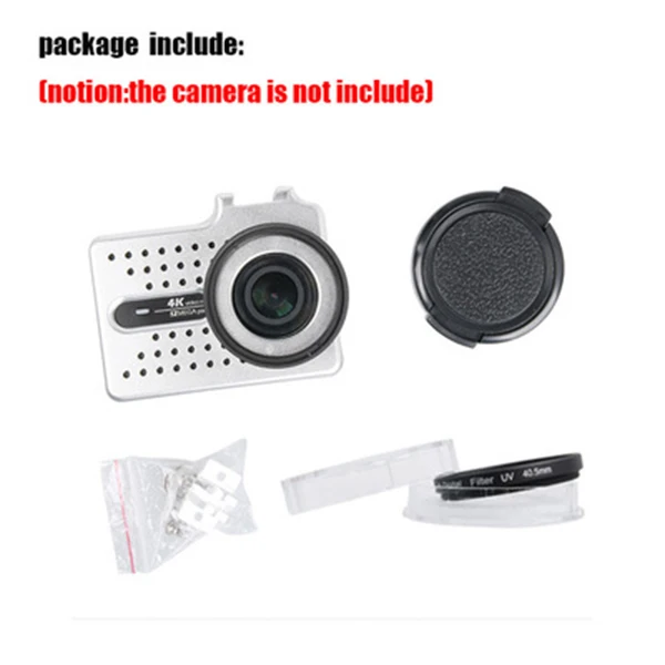 Защитная Противоударная рамка для экшн камеры из алюминиевого сплава + УФ крышка