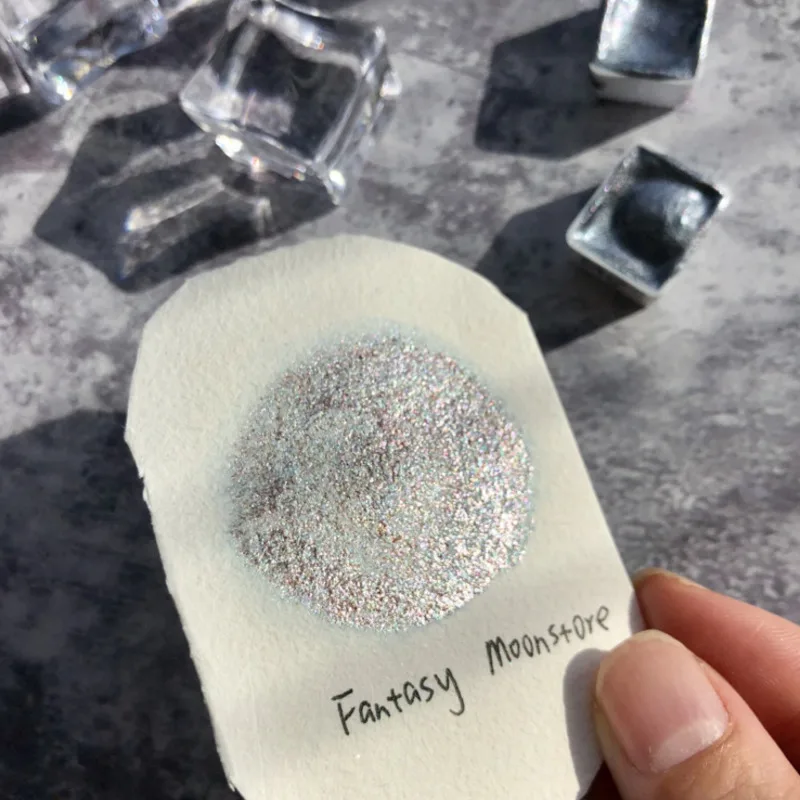 DIY перламутровые акварельные краски в наборе ручной работы Твердые aquarella acuarella Редкие Водные Цвета aquarella школьные принадлежности кавайи Verf