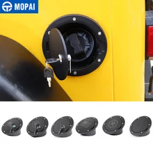 MOPAI Tank Covers for Jeep Wrangler TJ Car Oil Fuel Tank Cap With Key Lock Cover for Jeep Wrangler TJ 1997-2006 Car Accessories