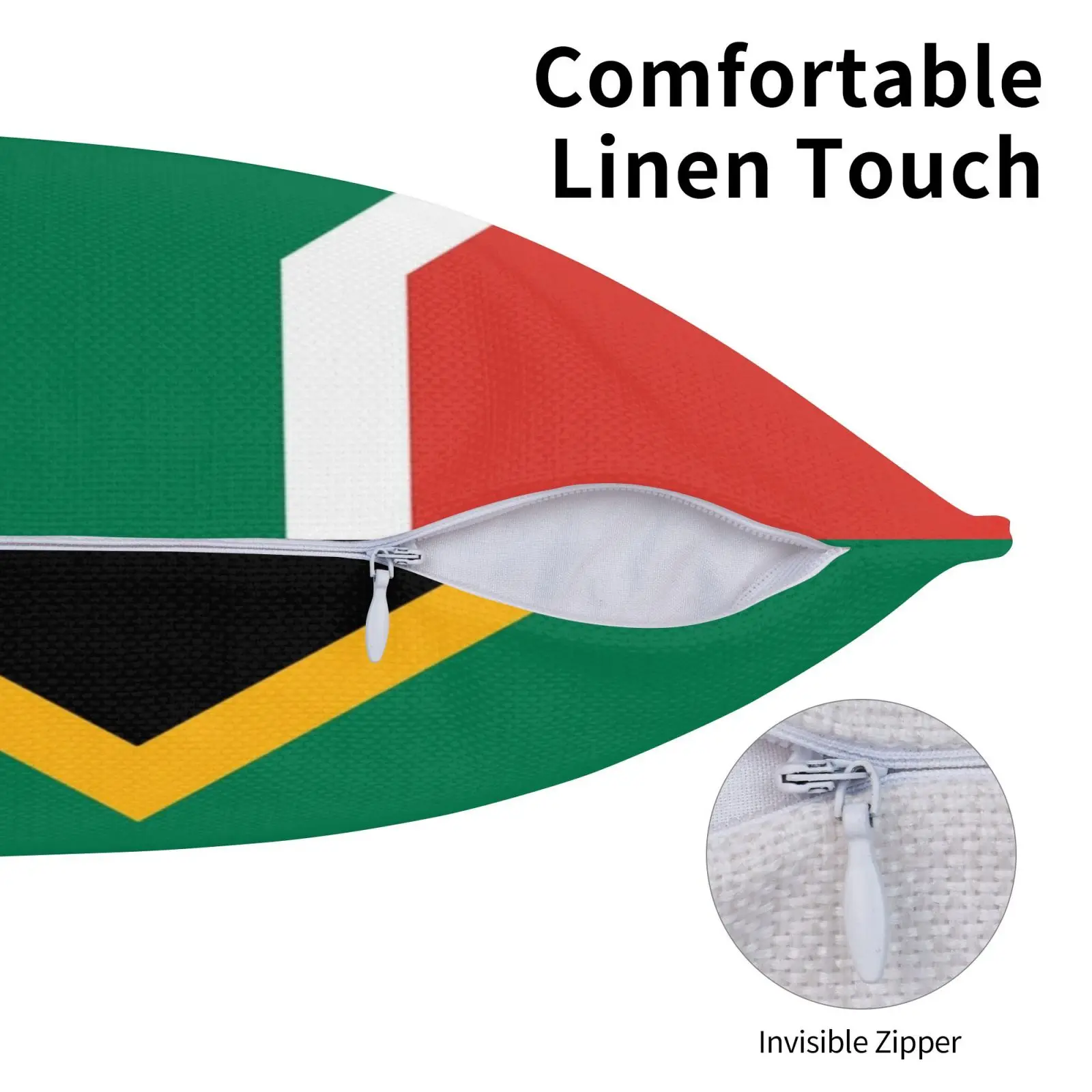 Наволочка с флагом Южной Африки индивидуальная наволочка сделай сам льняная