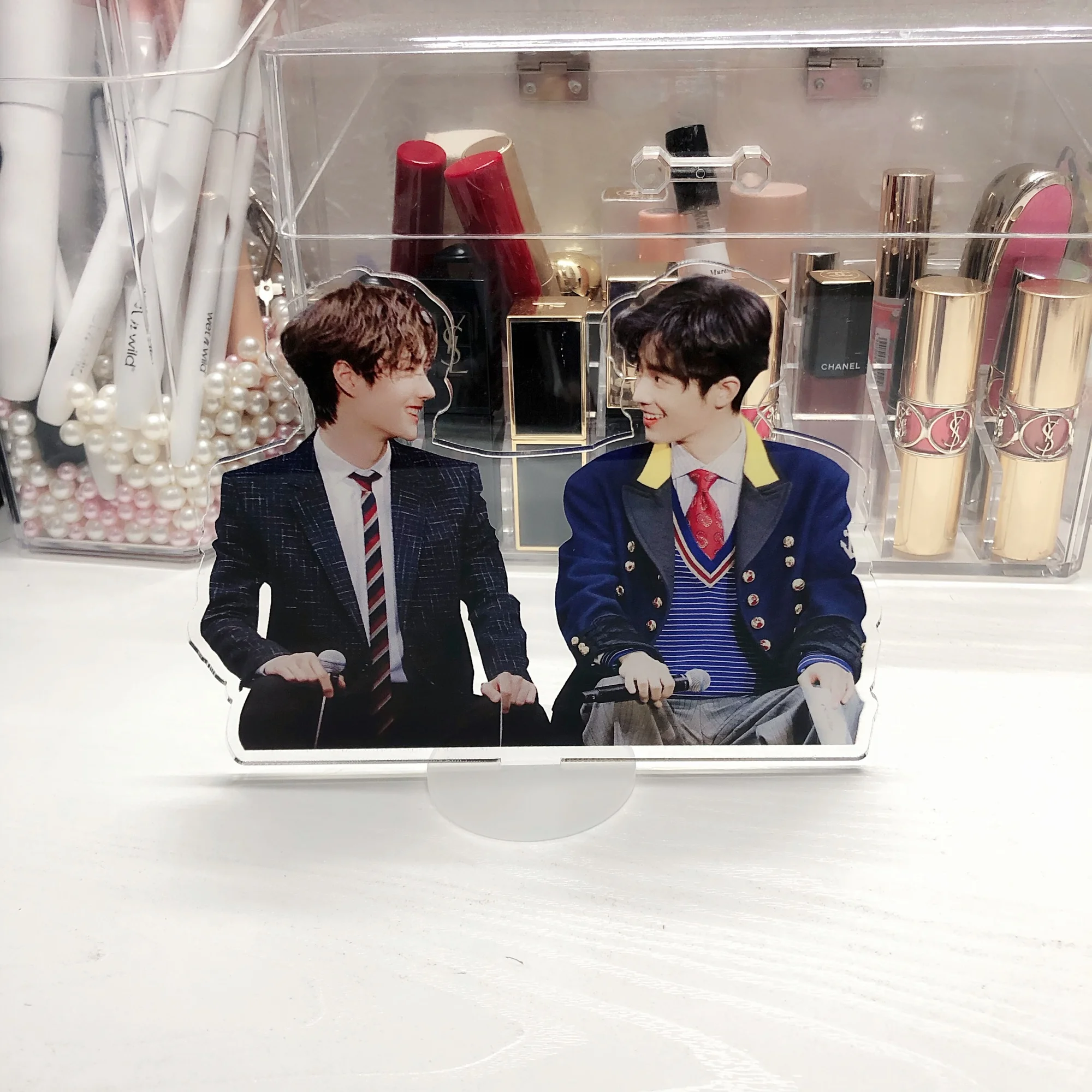 

Подвеска для ключей Xiao Zhan Wang Yibo, акриловая подставка с рисунком аниме, без обмана, брелок для ключей, аксессуары для косплея, держатель, подар...