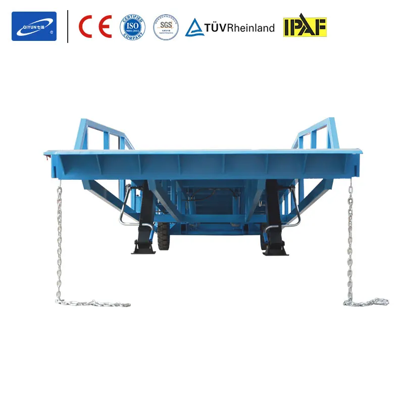 

Qiyun New 2021 CE 6 Tons Container Ramp Forklift Load Ramps Truck Loading Container Ramp Goods Loading Unloading Ramp