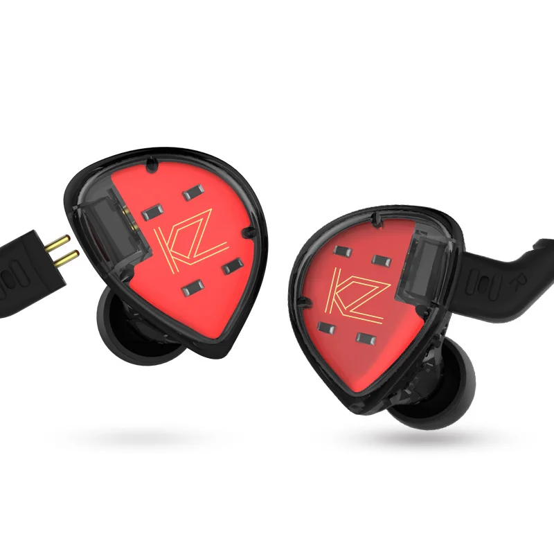 KZ ES4 1BA + DD наушники в ухо гибридная гарнитура HIFI бас шумоподавление для AS10 ZS10 ZST ZSN