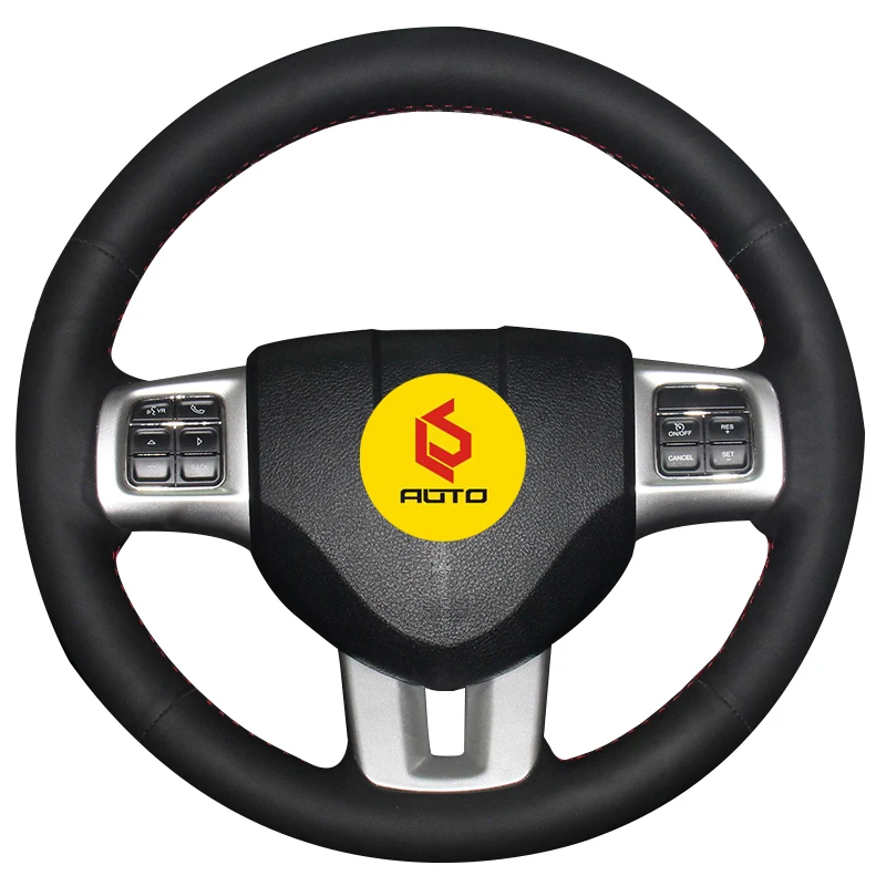 Оплетка на рулевое колесо кожаный чехол для Dodge Grand Caravan Journey Avenger Durango