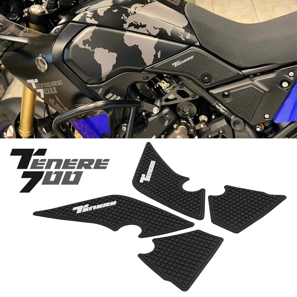 

FOR YAMAHA Tenere 700 XTZ 700 Motorcycle Non-Slip Side Fuel Tank Stickers Waterproof Pad Rubber Sticker 2019 2020