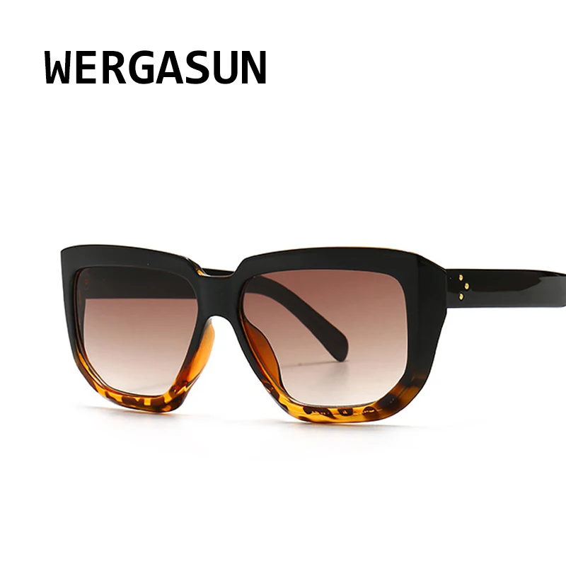 WERGASUN Модные солнцезащитные очки кошачий глаз для женщин Ретро брендовые