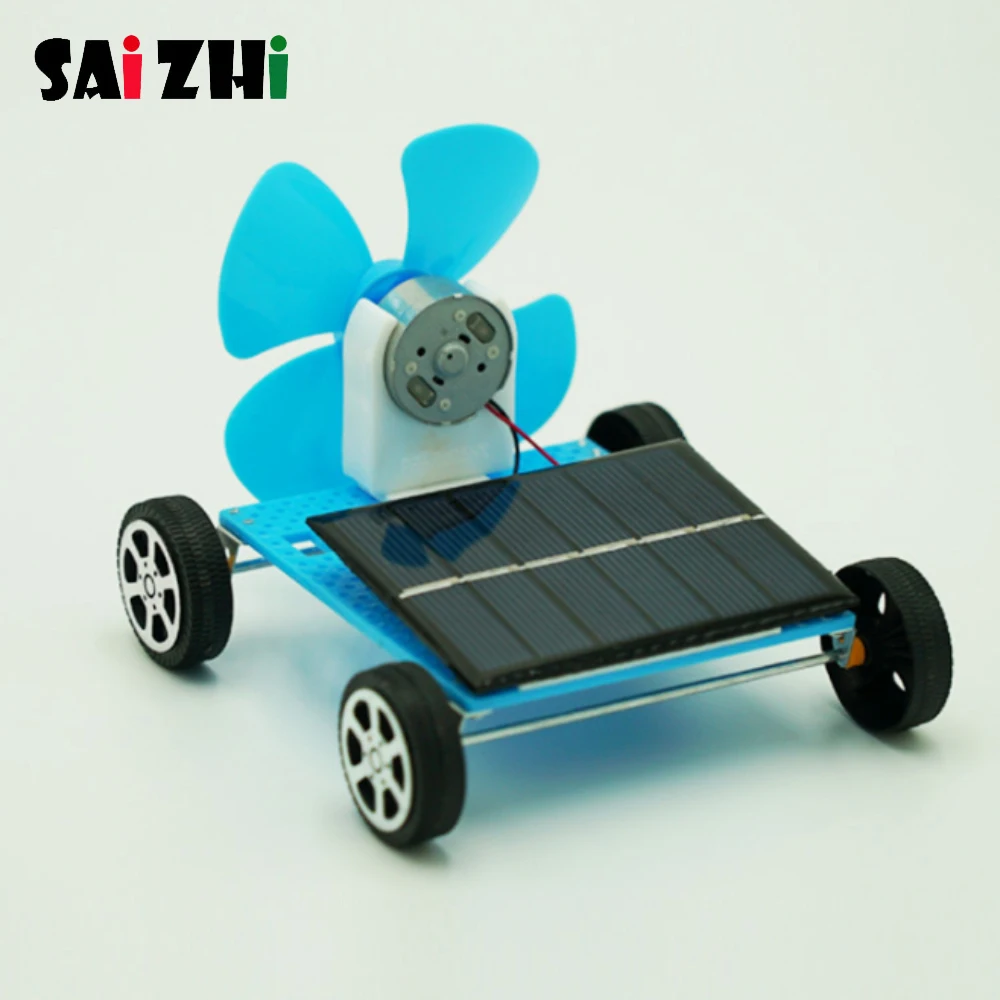 Машинка на солнечной энергии Saizhi игрушки для детей сделай сам собранная энергия