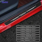 Наклейка для защиты дверей из углеродного волокна, 4 шт., для CHERY TIGGO 2, 3, 4, 5, 7, 8 PRO PLUS, ARRIZO 5, автомобильные аксессуары