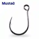 Оригинальные крючки Mustad Рыбалка 10121 крючок с бородкой из высокоуглеродистой стали крючок для джигбейта приманка для морской рыбалки Black Fish Snake Head Anzol Pesca