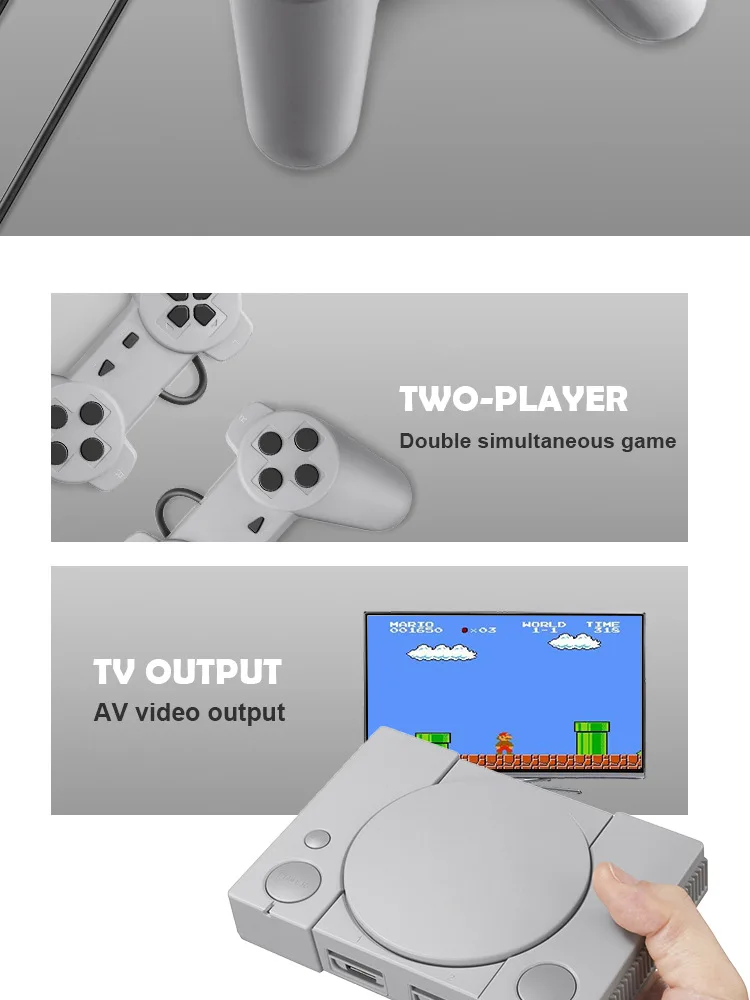 Классический 8-битный для PS1 Мини проектор для домашнего игрового автомата трансграничной популярные классические ретро Dual-плеер игровой автомат с 620 игры