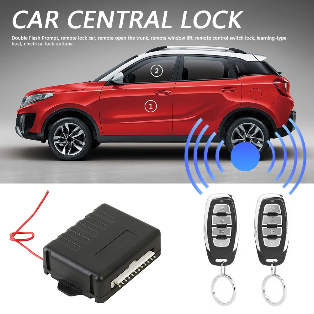 

Door Lock Kit Keyless Alarm System 410/T218 Remote Control Car Remote Central Outdoor Personal Car Parts Decoration