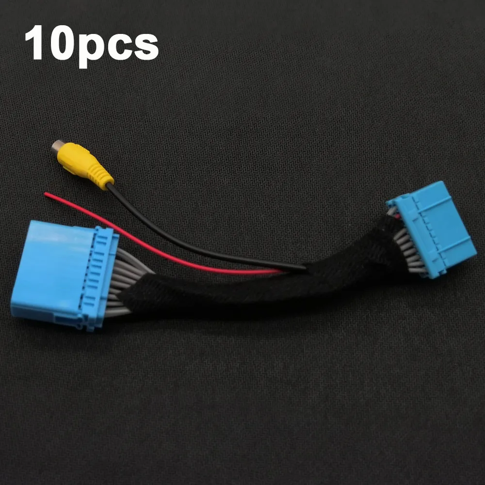 

10pcs 20Pin Original Video Input Switch Reverse Camera RCA Adapter Cable For Suzuki SX4 Hatchback
