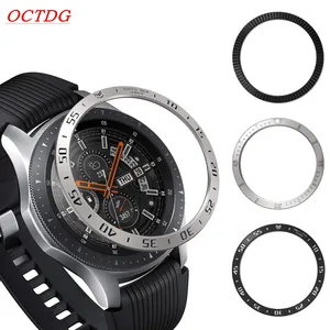 Galaxy Watch 46mm bezel Ring For Samsung Gear S3 Frontier Metal Adhesive Cover Anti Scratch Cover accessories s3 46 42mm