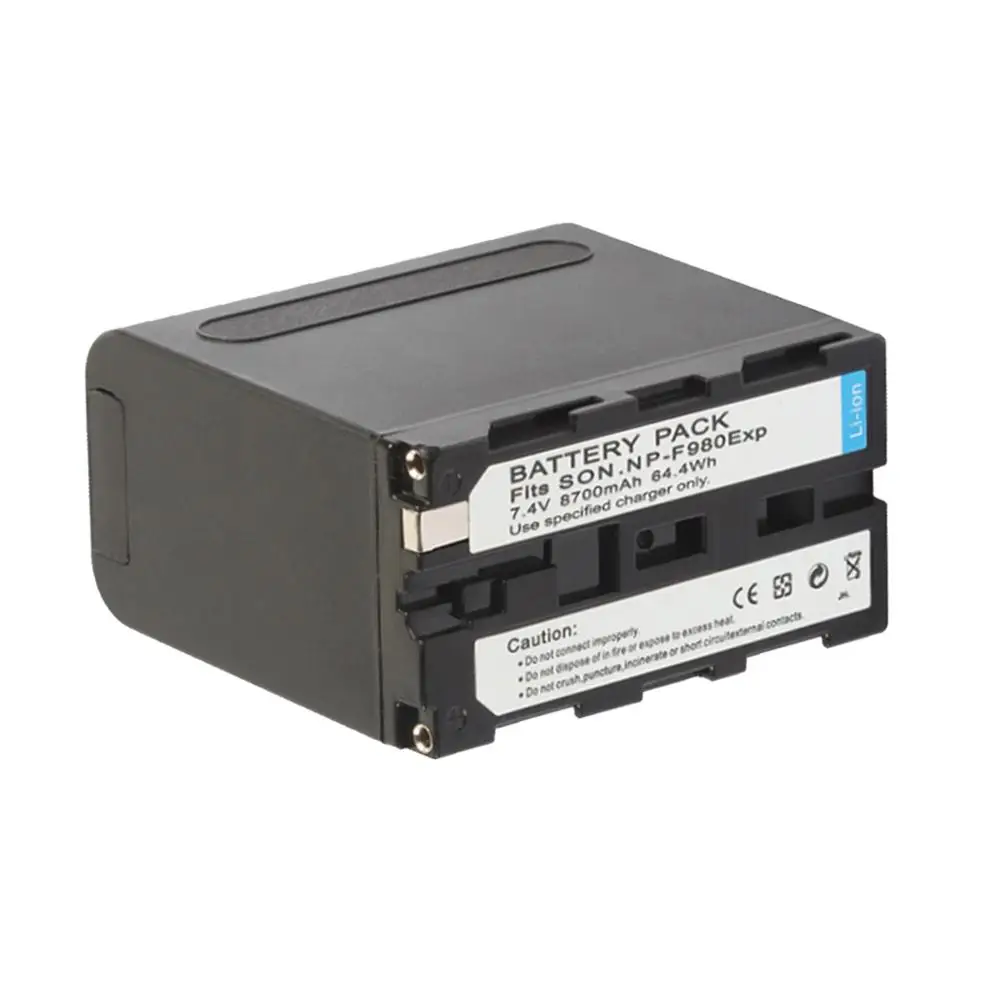 Аккумуляторы NP F980 F970 F960 светодиодный индикатор питания для SONY 1 шт. с индикатором