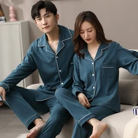 winter couple pajamas clothes 100 cotton bedroom sleepwear for women and men hombre dormir home pijamas pj cotton pyjamas femme