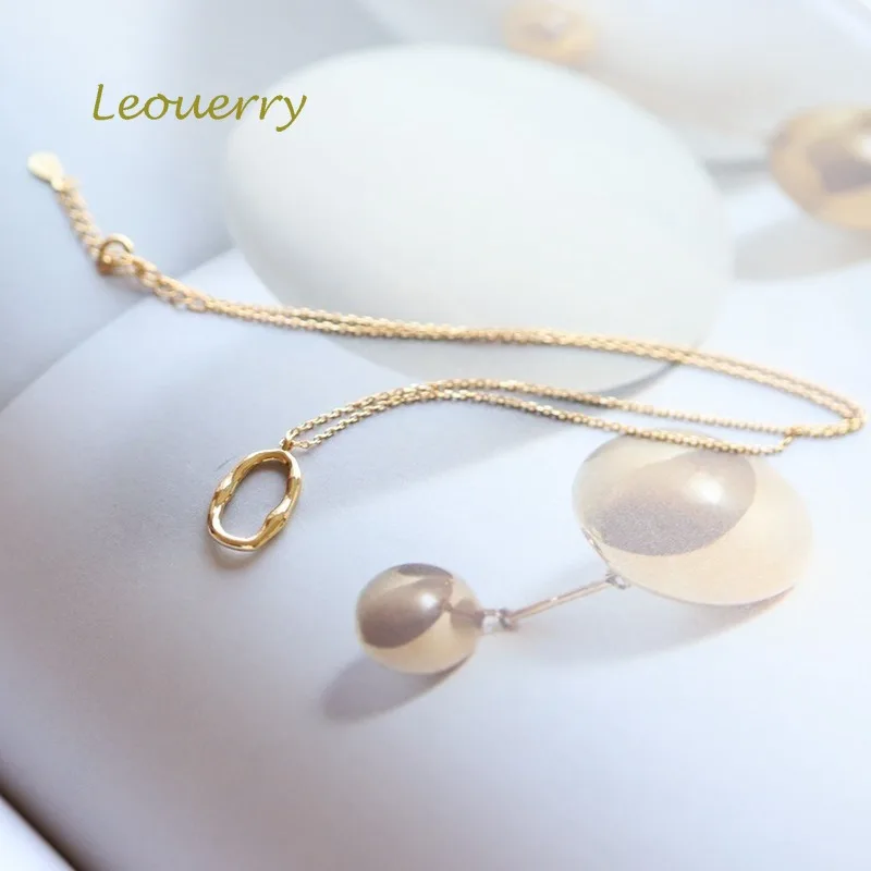 Женское Ожерелье с эллиптической подвеской из серебра 925 пробы | Украшения и