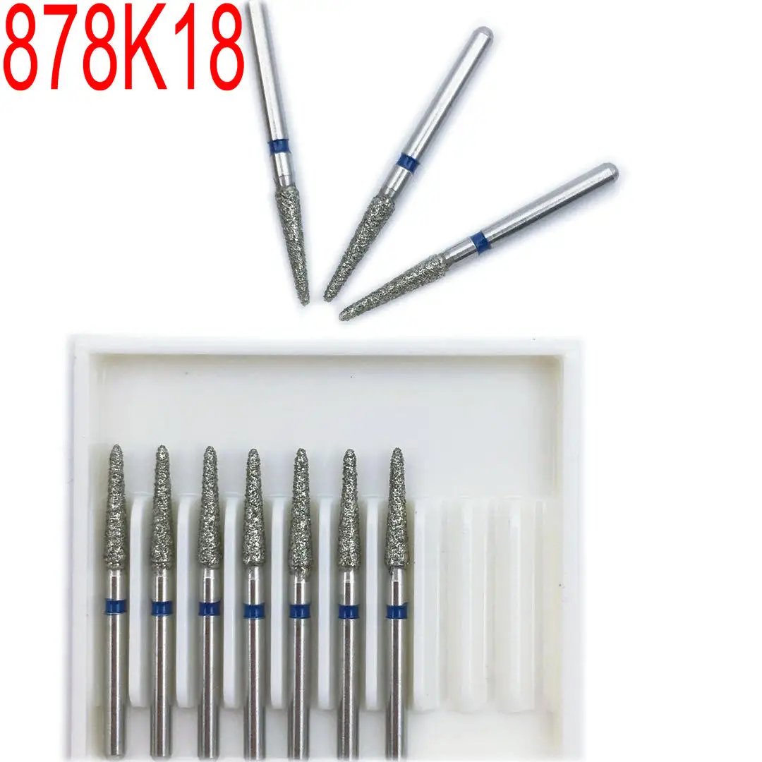 10 шт./упак. алмазные боры стоматологические ФГ высокоскоростные дрели для