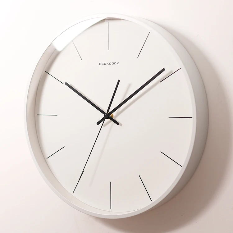 

Round Creative Wall Clock Modern Design Art Mechanism Living Room Wall Clock Nordic Silent Zegar Scienny Home Decoration BE50WC