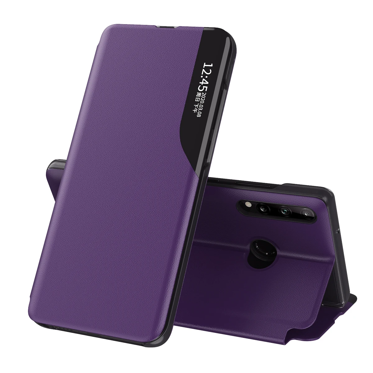 Роскошный кожаный чехол книжка с окошком для Huawei Mate 40 20 P30 P40 Pro P20 lite|cover for huawei|case