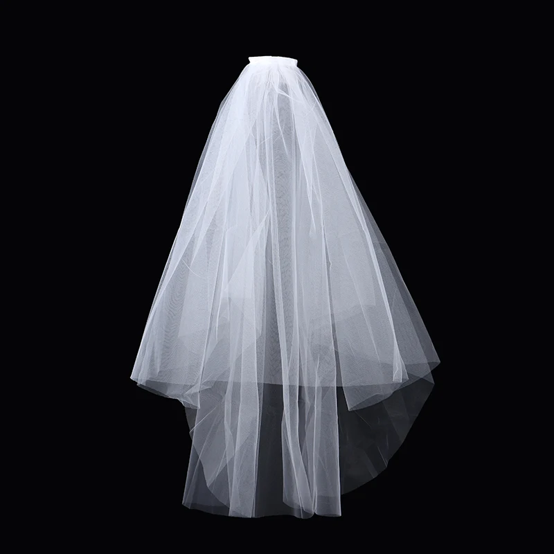 Wedding Accessories Short Simple Wedding Veils Two Layer Bridal Veils With Comb