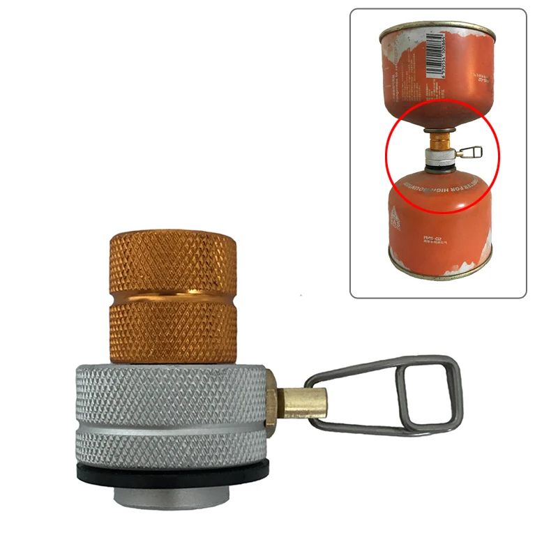 

1pcs Outdoor Camping Flat Gas Tank Inflatable Valve Mutual Charge Adapter Sale