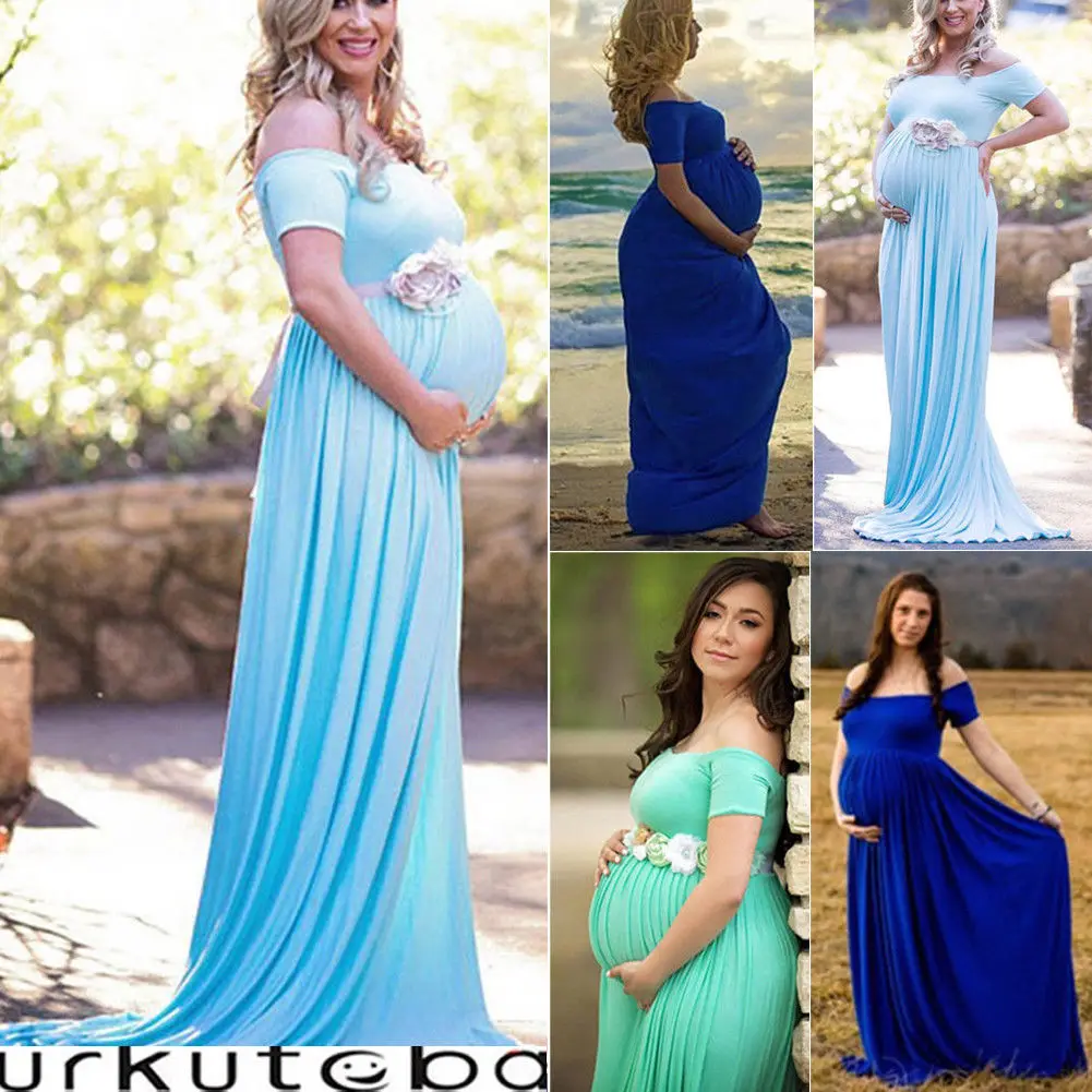 Летние новые кружевные реквизиты для фотосессии беременных длинное платье
