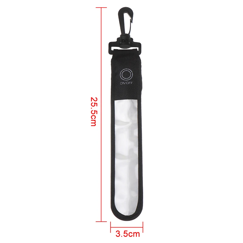 1Pc LED Glowing Luminous Reflective Safety Alert Hand Strap Wristband Bicycle Armband Light Backpack Hanging Light Night Running images - 6