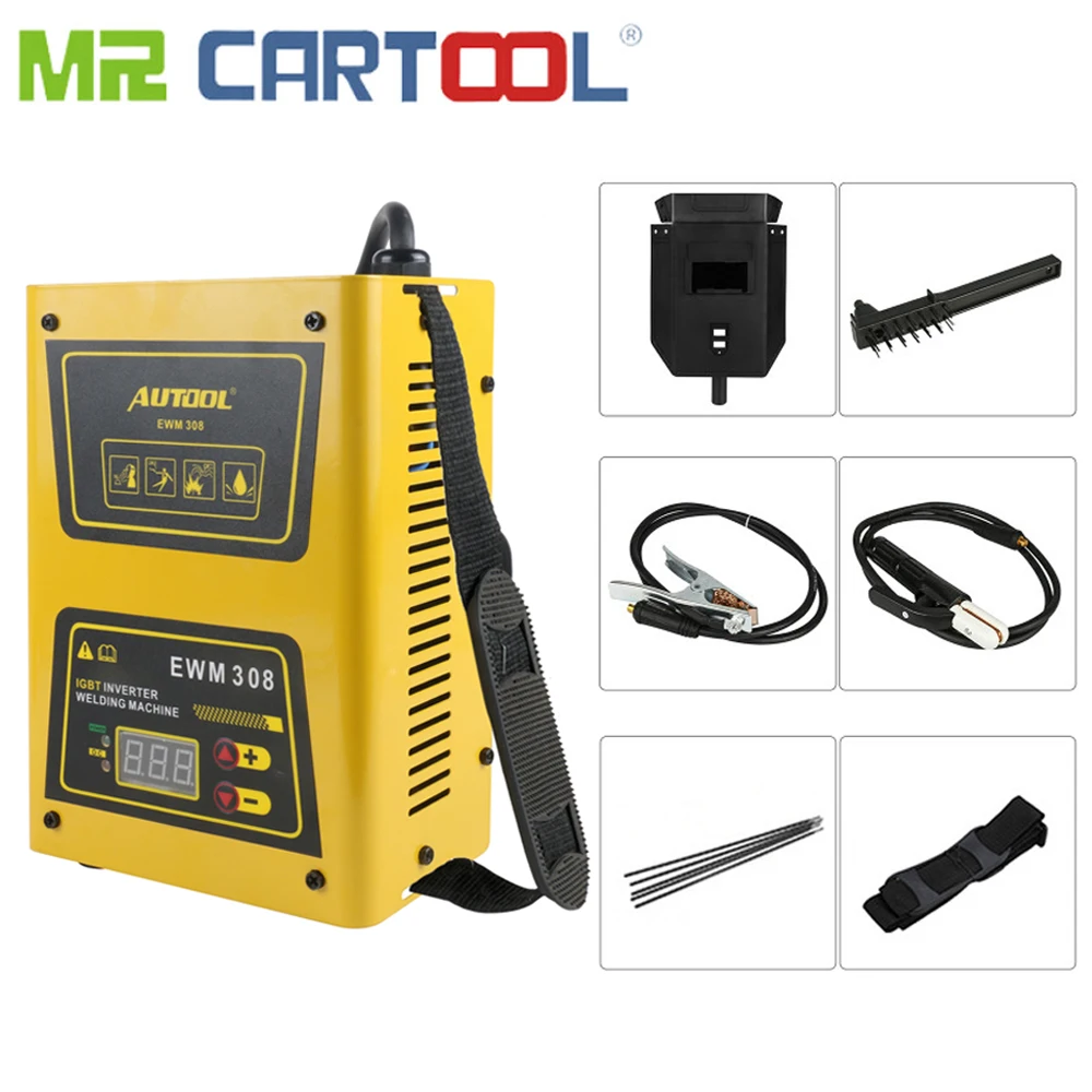 Mr Cartool IGBT AC инвертор дуговой сварки сварочный аппарат 220 В мини 120Amp с маской