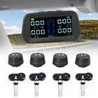 Солнечная энергия TPMS автомобильная система контроля давления в шинах Система автоматической охранной Сигнализации s Предупреждение о давлении в шинах